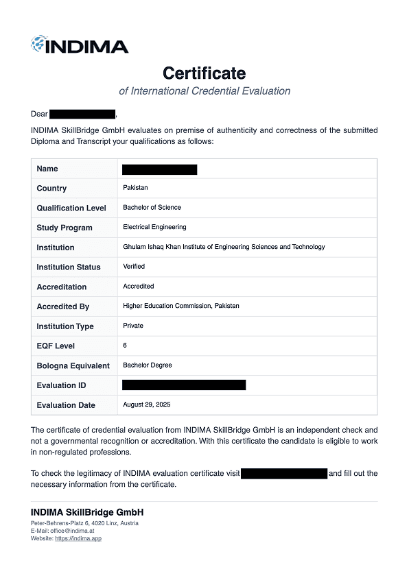 Certificate Example Image